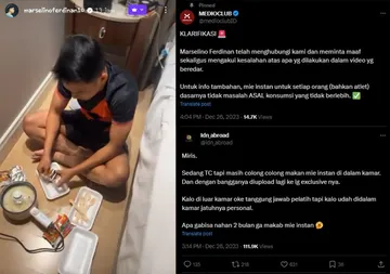 Gegara IG Story Mie Instan Pas Lagi TC, Marselino Langsung Klarifikasi