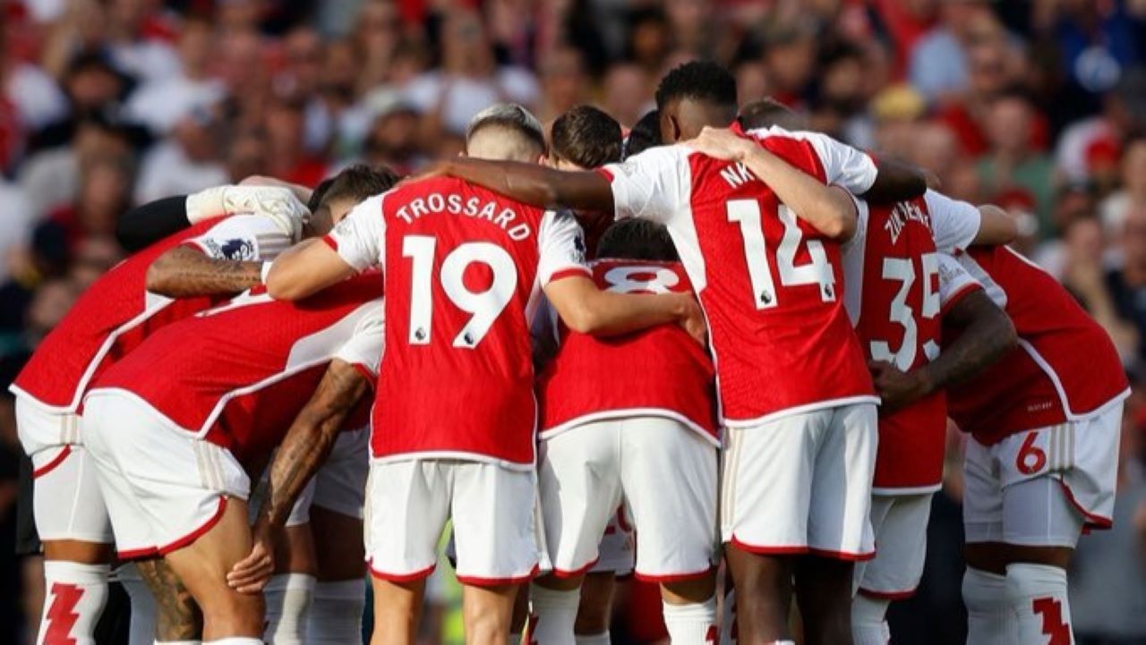 Pemain Arsenal saat di Liga Inggris/ Twitter Arsenal