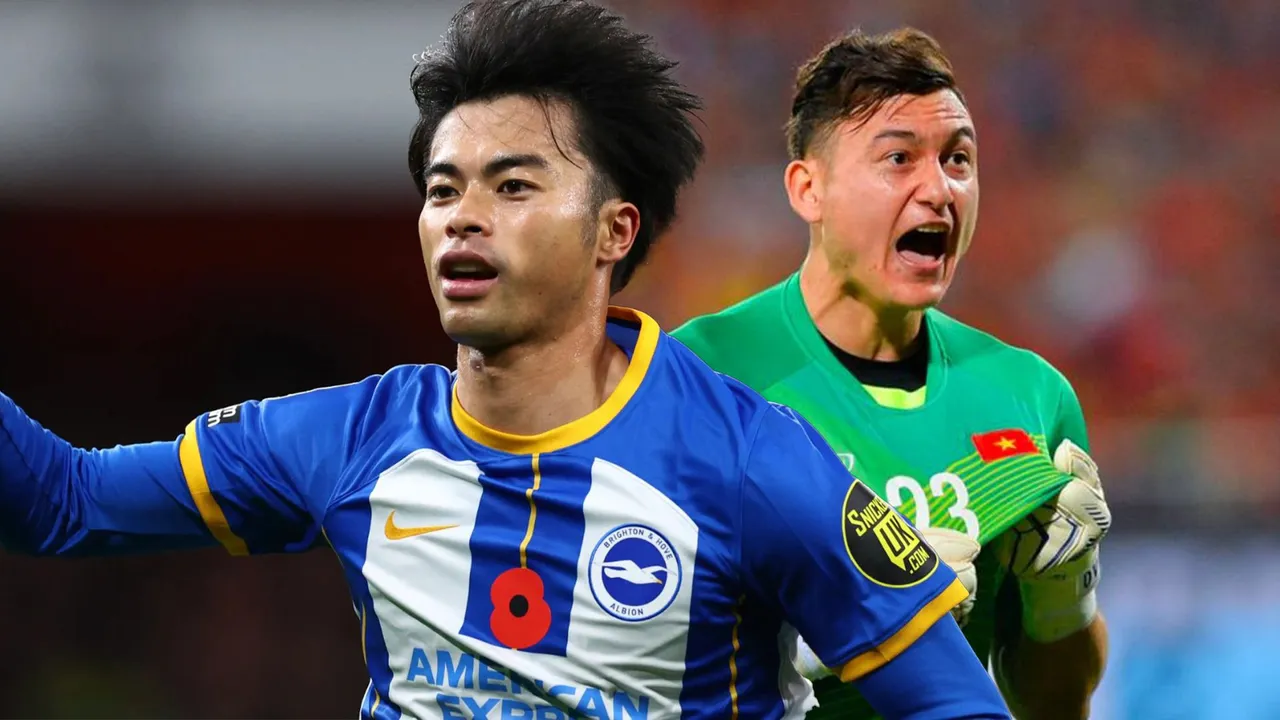 Kaoru Mitoma (Timnas Jepang) dan Dang Van Lam (Timnas Vietnam) yang Cedera Jelang Piala Asia 2023