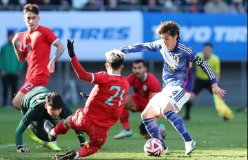 Jepang menang telak 5-0 atas Thailand di laga uji coba, 1 Januari 2024.