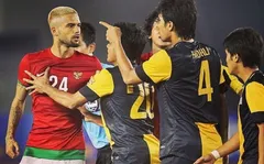 diego michiels timnas.jpg - Diego Michiels saat bermain bersama Timnas Indonesia.