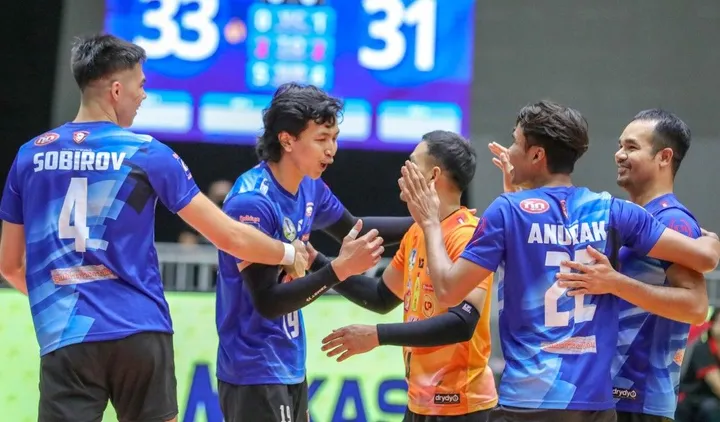 Nakhon Ratchasima menang 3-0 atas Plookpanya, Sabtu (6/1/2024). (FB: Volleyball Thailand League)