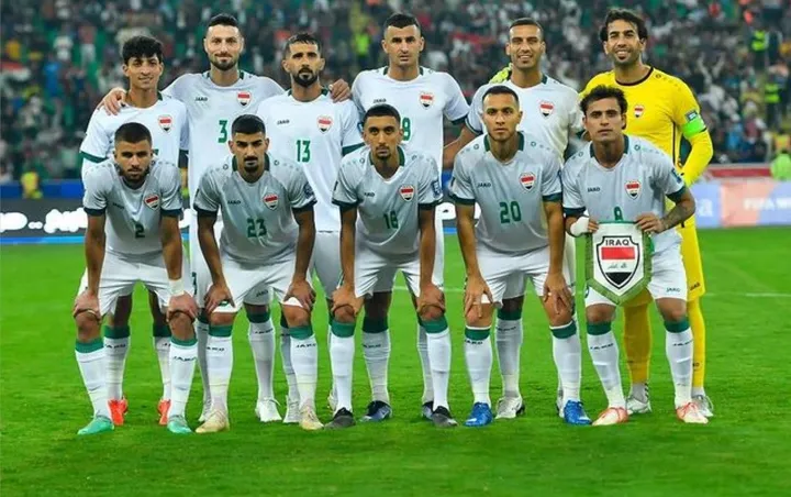 Empat pemain timnas Irak yang berhasil bobol gawang Timnas Indonesia/dok. IG Hussein Ali.