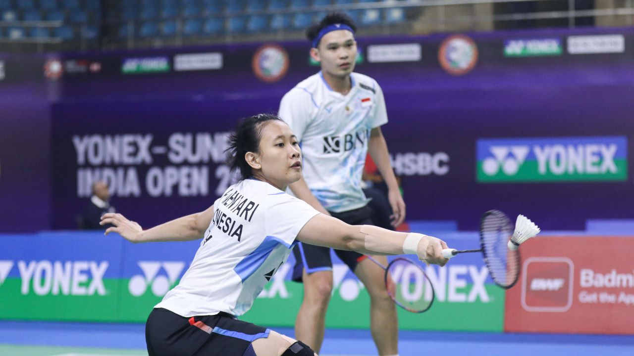 Rinov Rivaldy/Pitha Haningtyas Mentari di India Open 2024/Humas PBSI