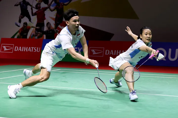 Rinov Rivaldy/Pitha Haningtyas Mentari Tumbang di Babak 16 Besar Indonesia Masters 2024