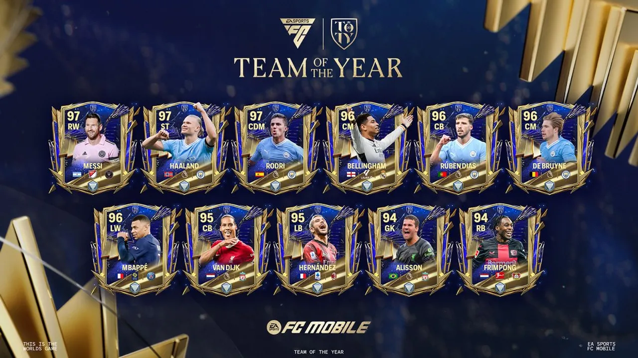 Daftar Pemain yang Masuk Starting XI EA SPORTS FC Team of The Year 