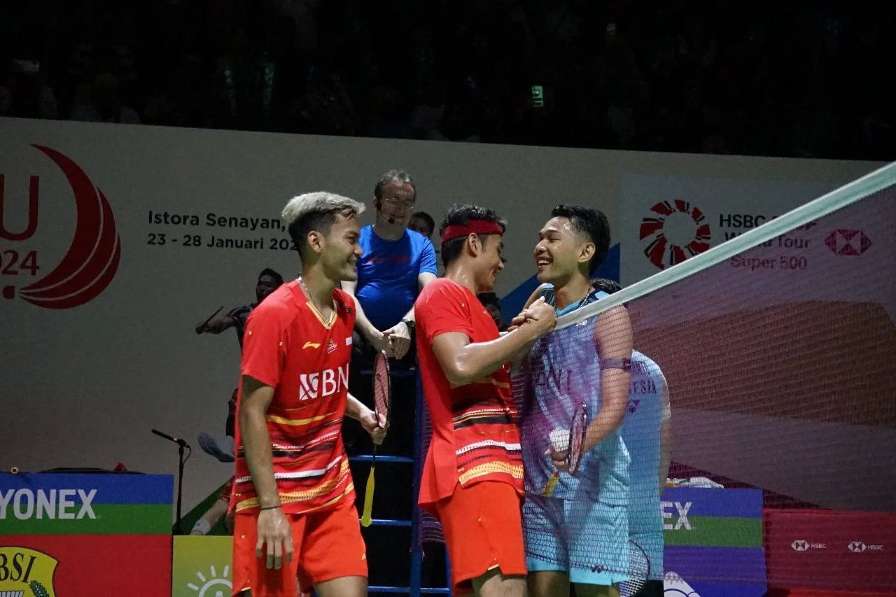 Indonesia Masters 2024: Fajar/Rian Ungkap Kunci Bekuk Rekan Sendiri