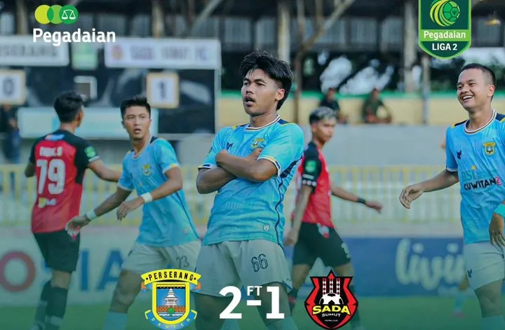 Perserang Serang menang 2-1 atas Sada Sumut di laga kelima playoff degradasi Liga 2 2023/2024, Jumat (26/1/2024)/foto: Liga 2.