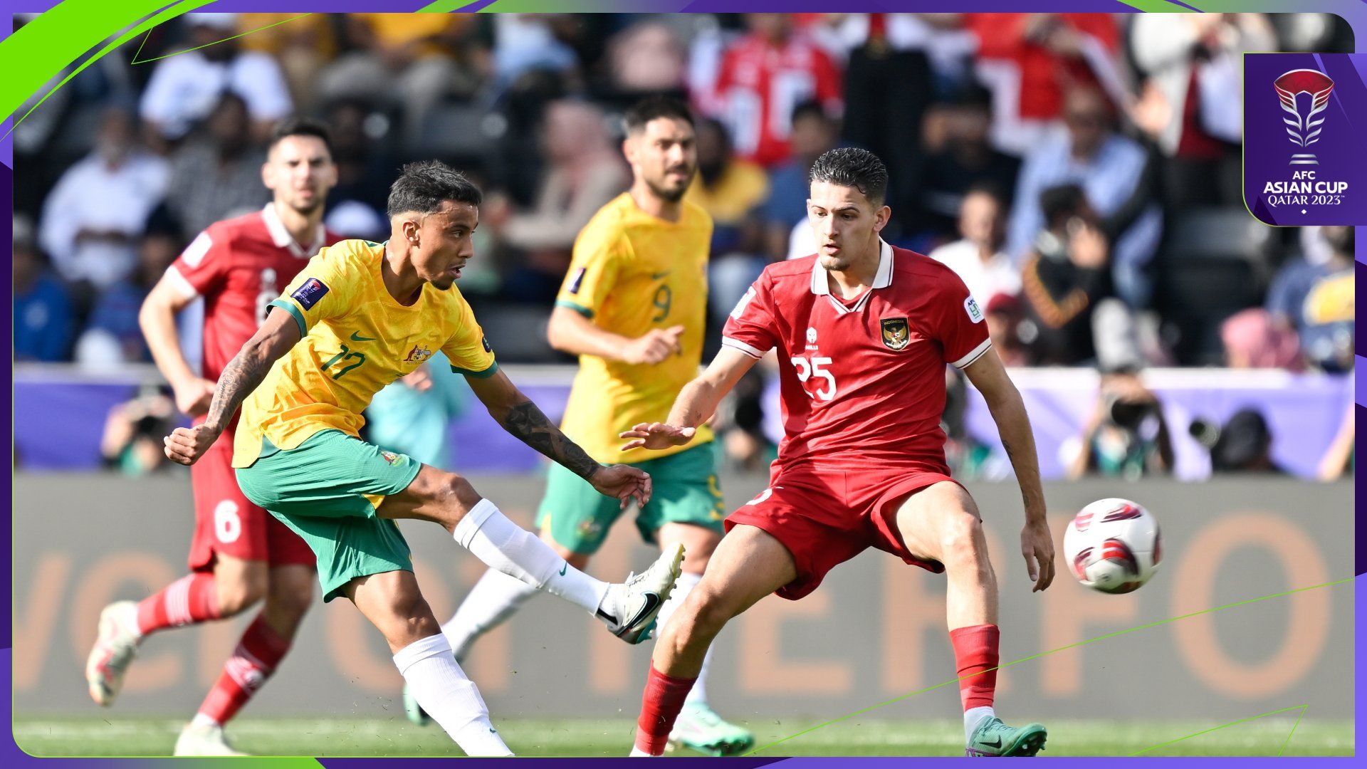 Indonesia dibantai 4-0 oleh Australia di babak 16 besar Piala Asia 2023, Minggu (28/1/2024) malam WIB/foto: Twitter Asian Cup.