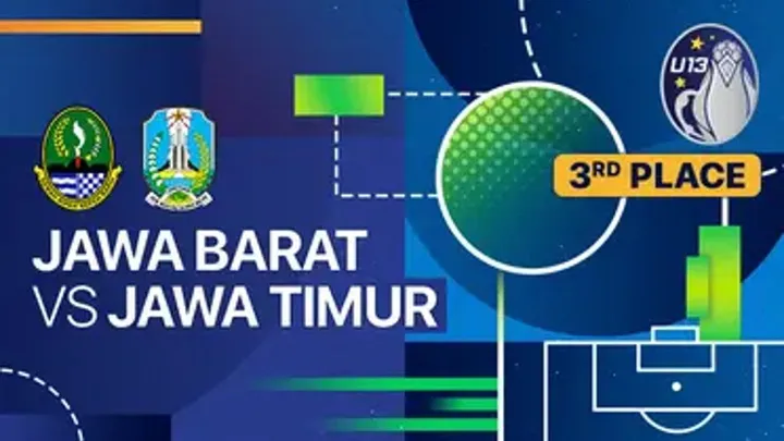 Piala Soeratin U-13, Jawa Barat vs Jawa Timur (Sumber: Vidio.com)