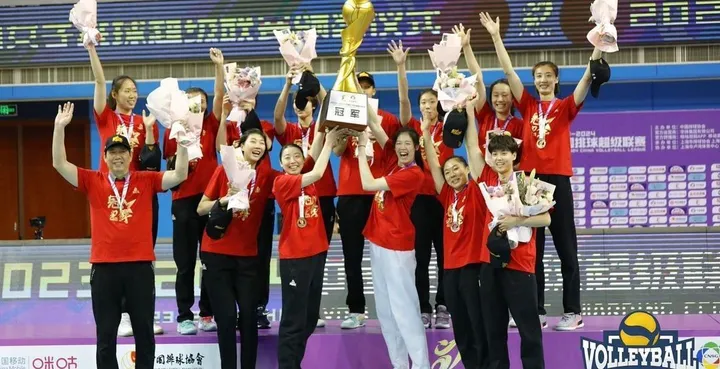 Tianjin Bohai Bank juara liga voli China 2023/2024/foto: Volleyball Shainghai.