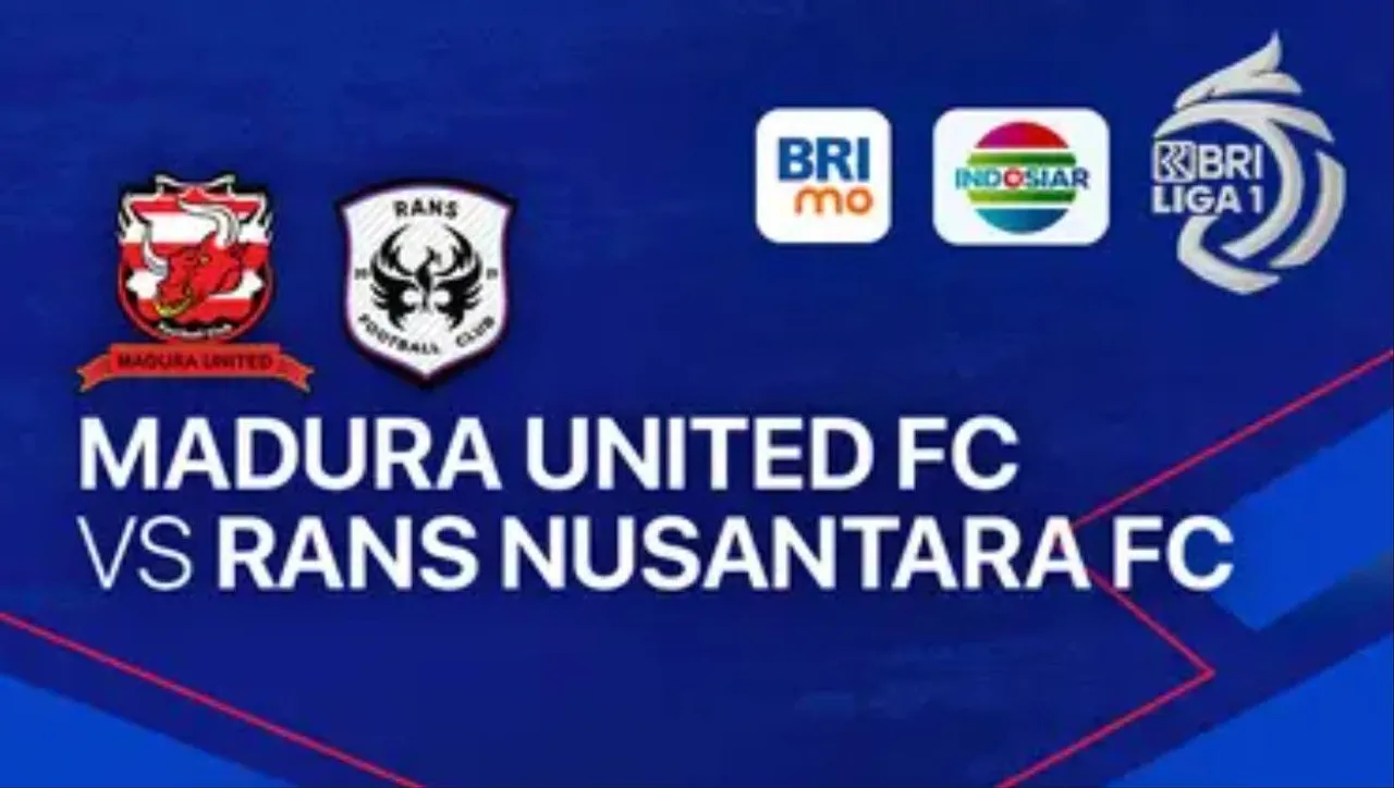 Madura United menjamu RANS Nusantara FC dalam lanjutan Liga 1 2023/2024, Selasa (6/2/2024).
