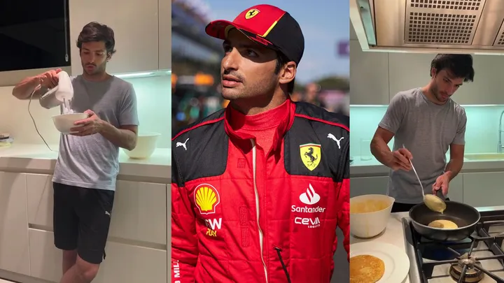 Bakal Cabut dari Ferrari, Carlos Sainz Pilih Opsi jadi Food Vlogger?