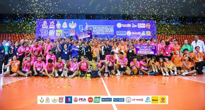 Nakhon Ratchasima keluar sebagai juara liga voli Thailand 2023/2024/foto: VTL.