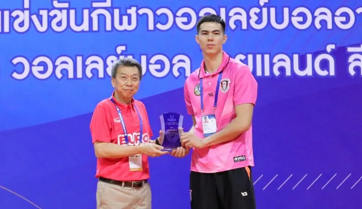 Islomjon Sobirov, opposite Nakhon Ratchasima pernah main bersama Kudus Sukun Badak di Proliga 2022/foto: VTL.