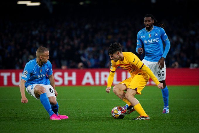 Napoli vs Barcelona di Liga Champions 16 besar 2023-2024/X Barcelona