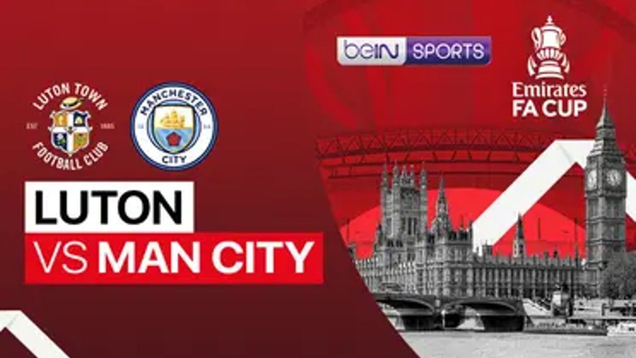 Luton Town vs Man City (Vidio.com)