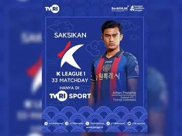 Alasan TVRI Tak Tayangkan Siaran Langsung Incheon United vs Suwon FC