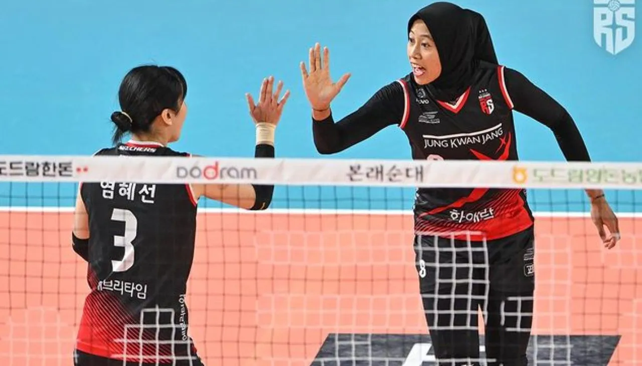 Red Sparks ke Playoff, Setter & Sobat Hijab Megawati Banjir Air Mata