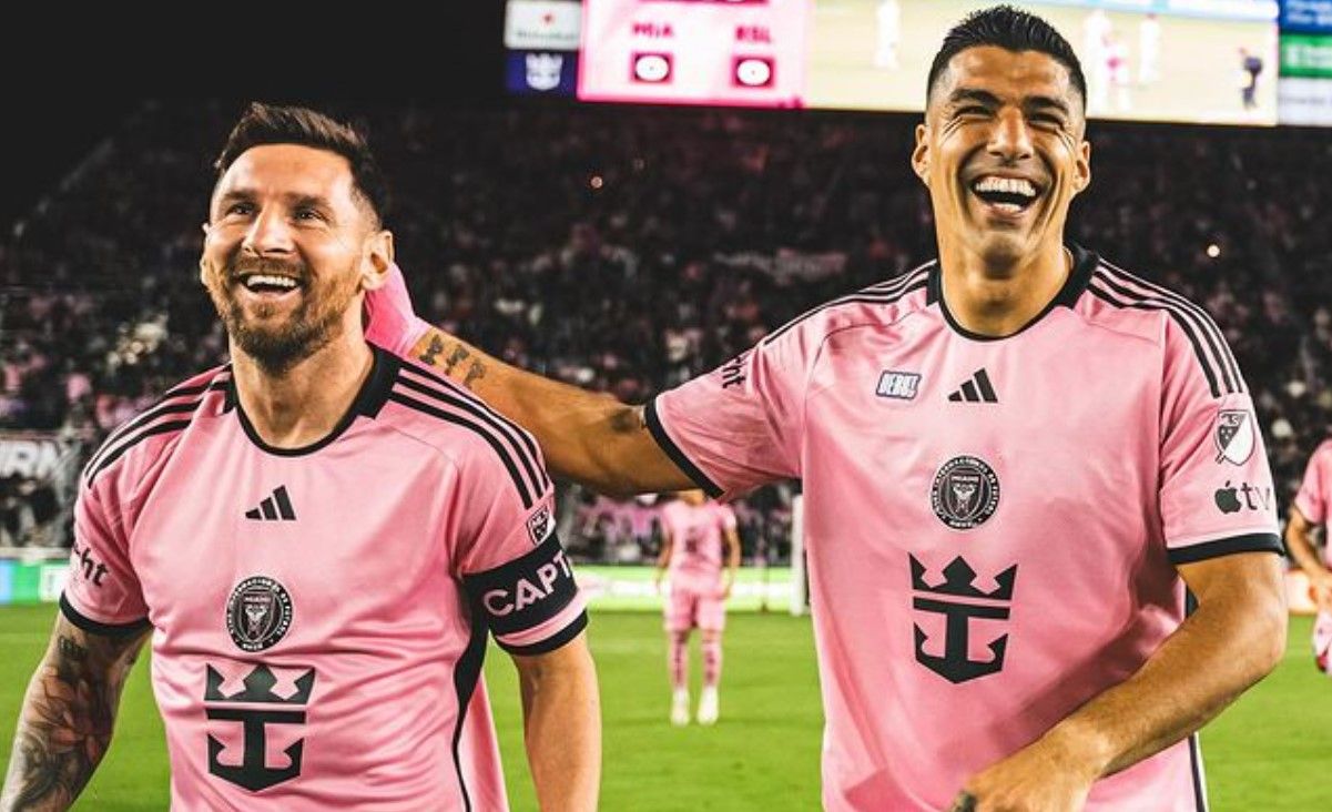 Lionel Messi dan Luis Suarez reuni di Inter Miami/foto: IG Inter Miami.