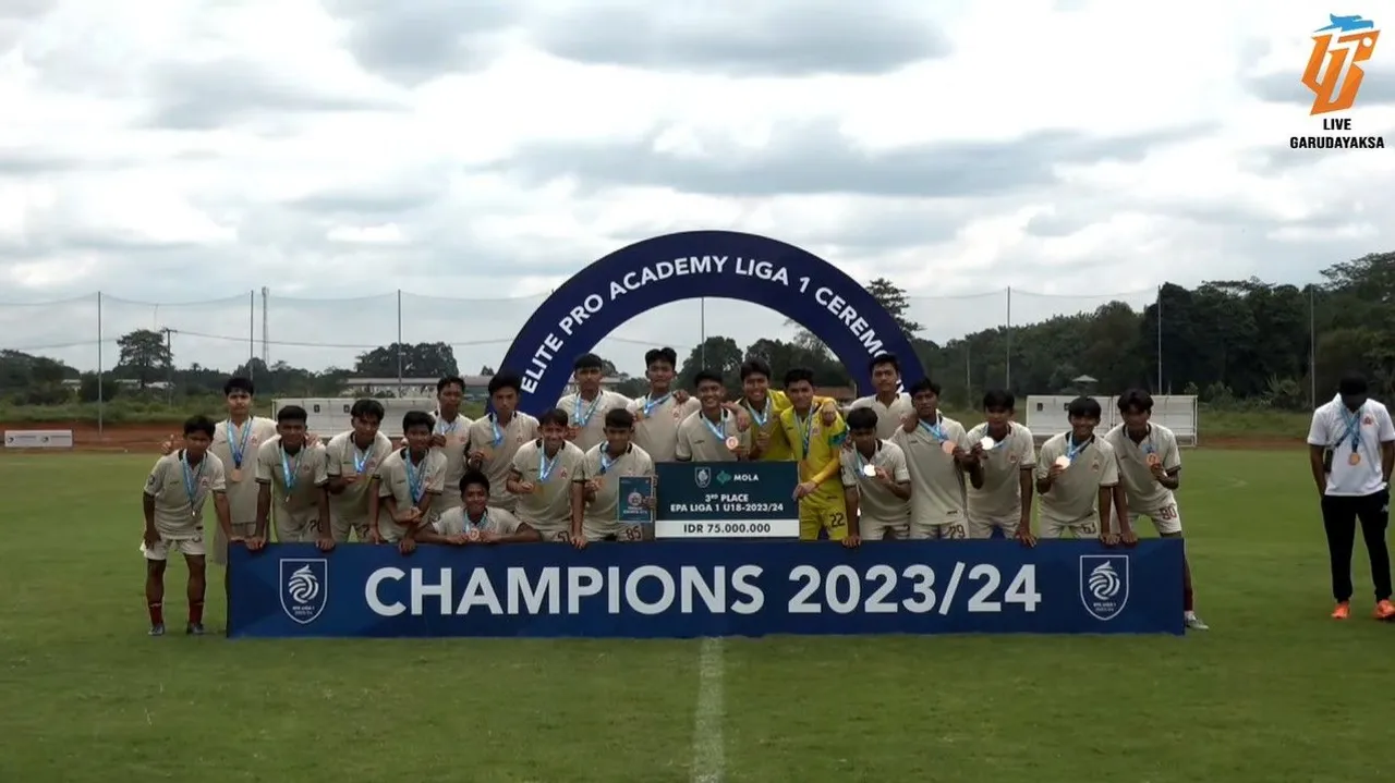 Hasil EPA Liga 1: Persija Jakarta U-18 Juara 3 usai Bantai Persis Solo