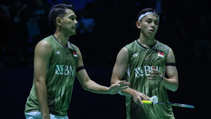 Fajar Alfian/Muhammad Rian Ardianto di French Open/ Humas PBSI