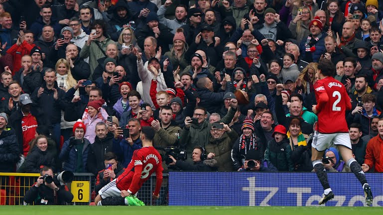 Bruno Fernandes Mencetak Satu dari Dua Gol MU ke Gawang Everton