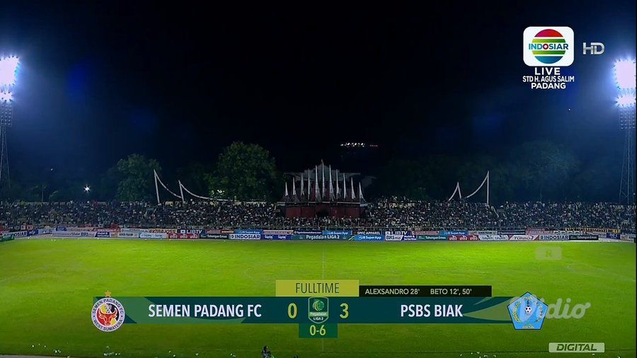 PSBS Biak keluar sebagai juara Liga 2 2023/2024 usai menang agregat 6-0 atas Semen Padang.