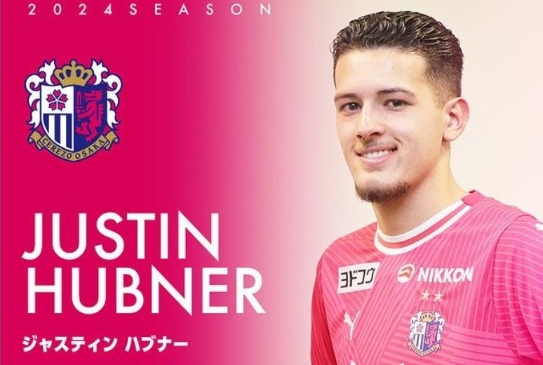 Justin Hubner resmi bergabung dengan Cerezo Osaka di J1 League 2024/foto: Cerezo Osaka.