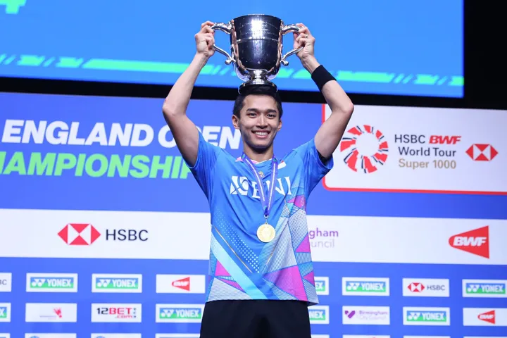 Jonatan Christie Persembahkan Gelar All England 2024 untuk Tim Tunggal Putra