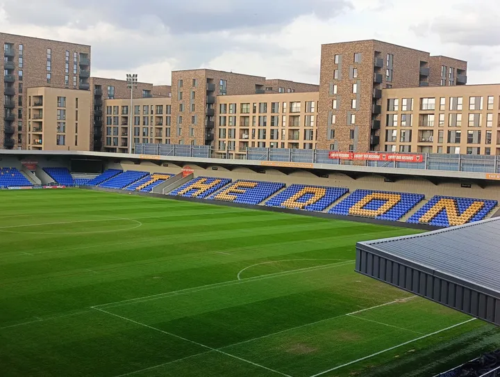 Azan Maghrib Berkumandang di Stadion AFC Wimbledon, Cherry Red Records, Rabu (20/3/2024)