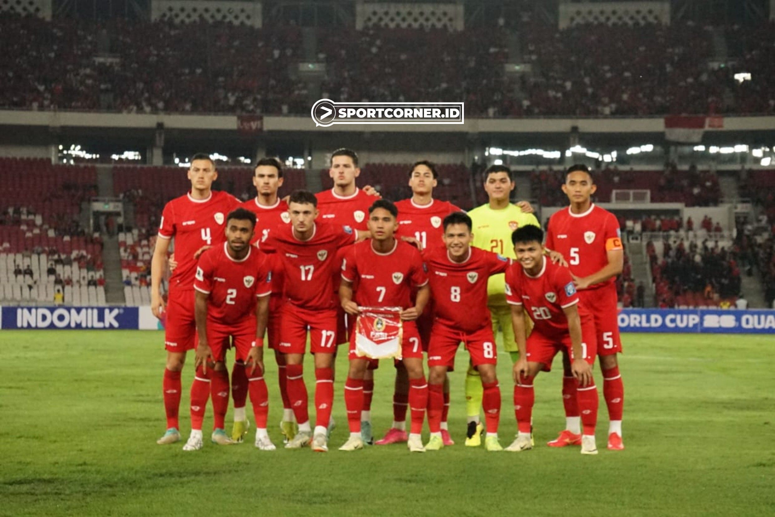 Starting XI skuad Timnas Indonesia dalam laga lawan Vietnam di Kualifikasi Piala Dunia 2026, 21 Maret 2024 (Fachri Gozali/SportCorner,id)