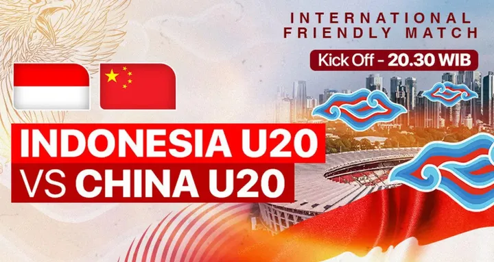 Timnas Indonesia U-20 melakoni laga uji coba melawan China U-20 di Stadion Madya, Senayan, Jumat (22/3/2024).