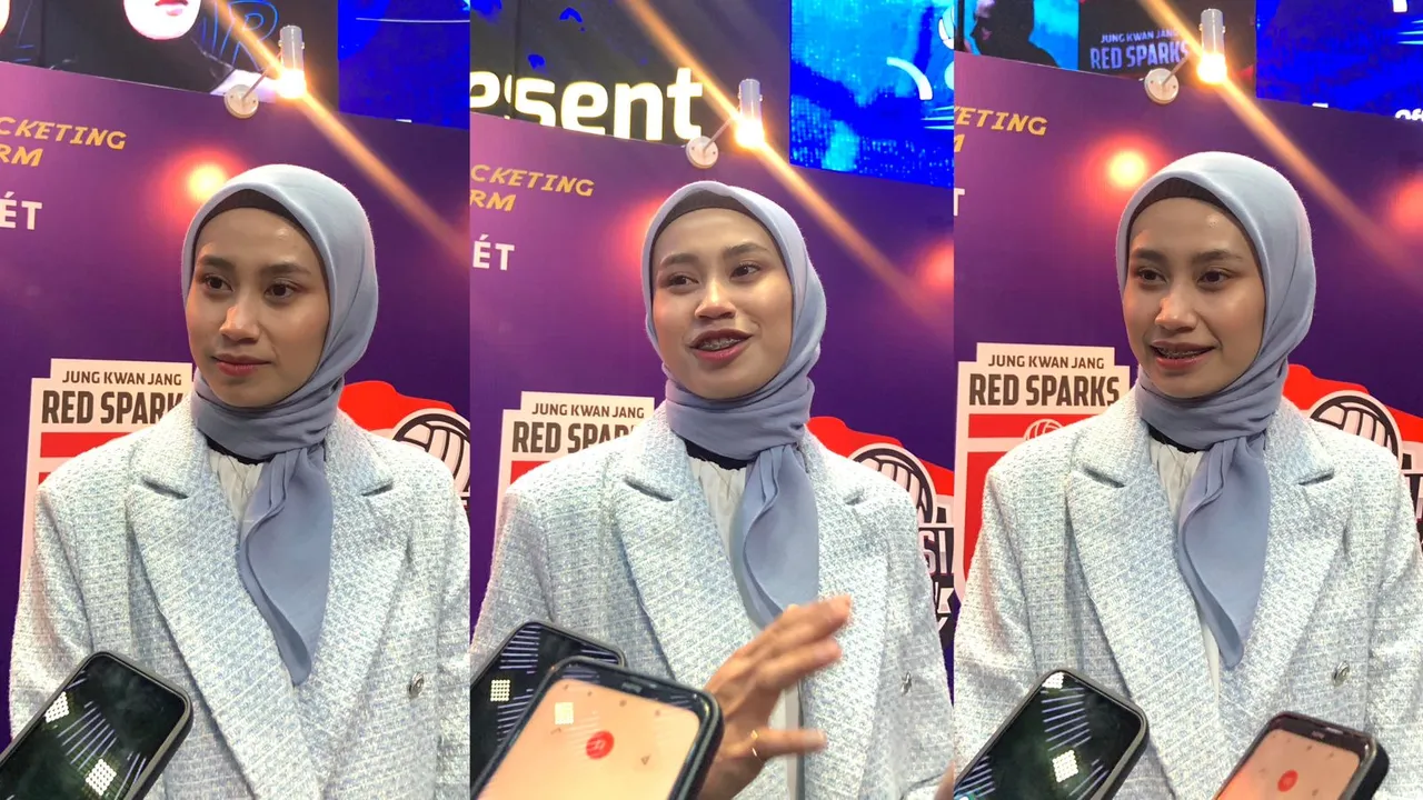 Hany Budiarti saat ditemui di Konferensi Pers Fun Volleyball @TheHClub SCBD