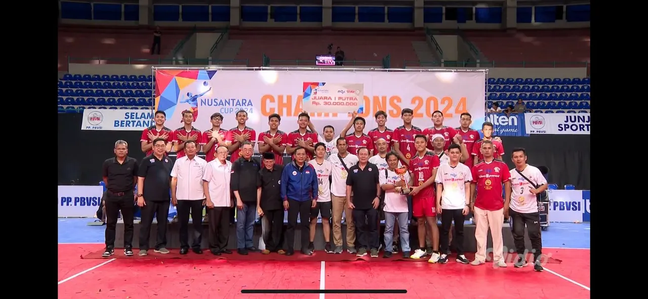 Tectona Bandung Sabet Gelar Juara Nusantara Cup 2024 sektor Putra