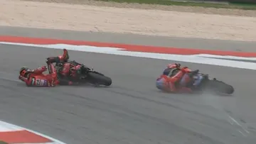 Sial Bareng, Poin Marquez dan Bagnaia Aman usai Crash MotoGP Portugal