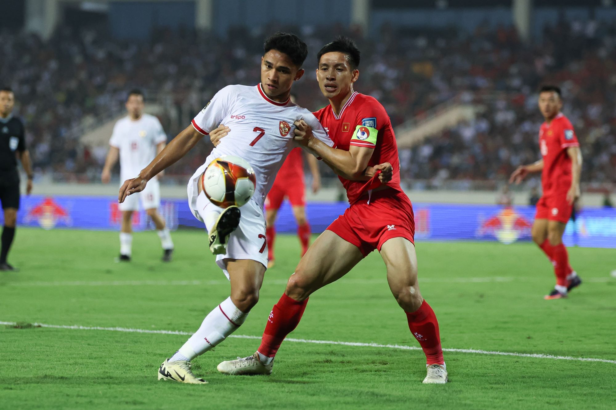 Marselino Ferdinan saat Timnas Indonesia Menang 3-0 Lawan Vietnam, Selasa (26/3/2024)