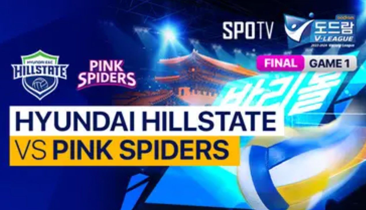 Hyundai Hillstate menjamu Pink Spiders di final Liga voli Korea Selatan atau V-League 2023/2024, Kamis (28/3/2024).