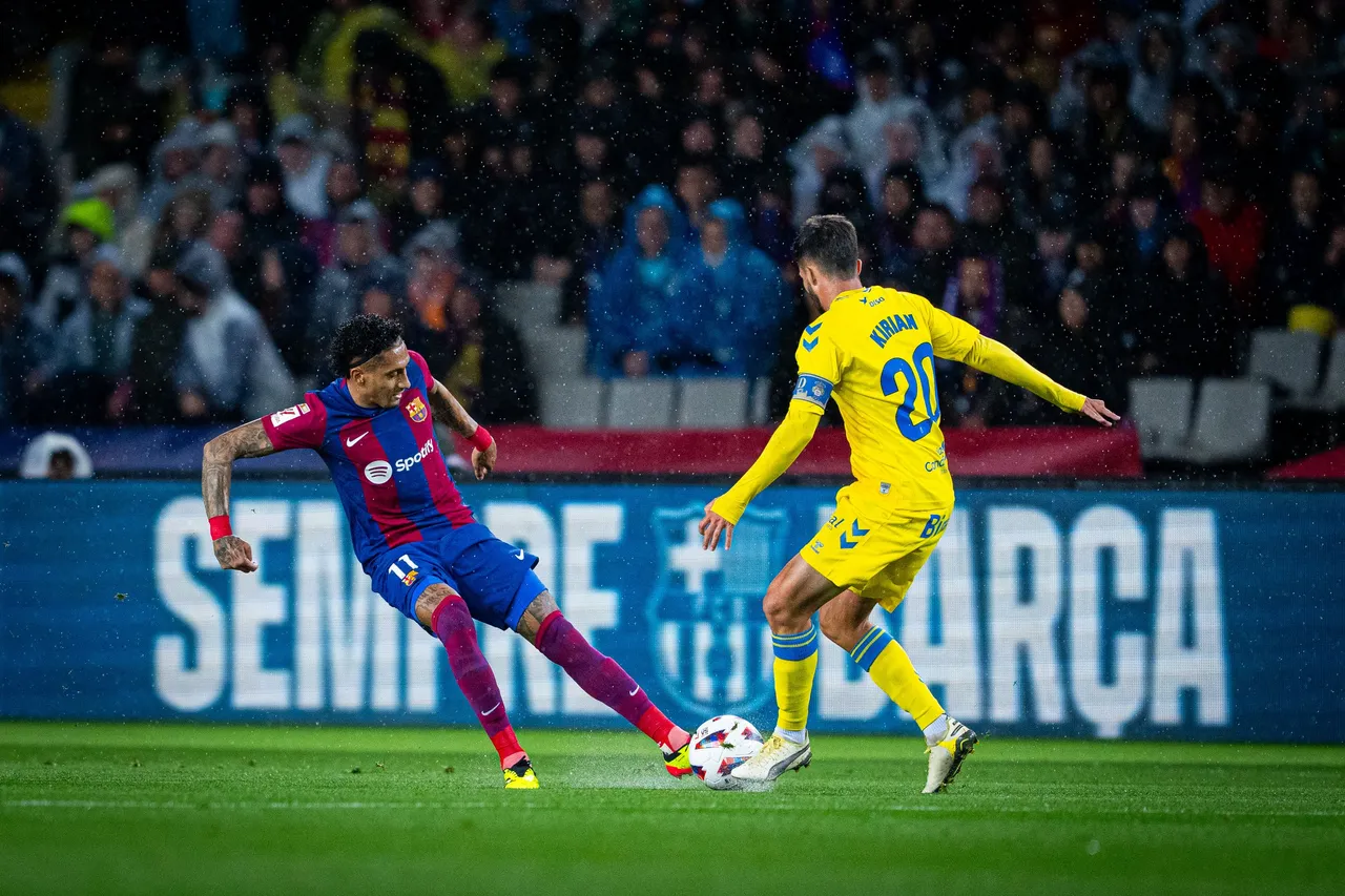 Statistik Barcelona vs Las Palmas: Raphinha Menangkan El Barca