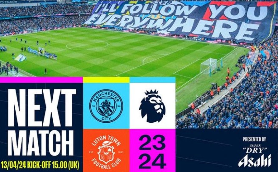 Man City menjamu Luton Town FC di pekan ke-32 Premier League 2023/2024, Sabtu (13/4/2024)/foto: IG Man City.