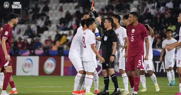 Sudah Ada 5 Kartu Merah dari 6 Pertandingan Awal Piala Asia U-23