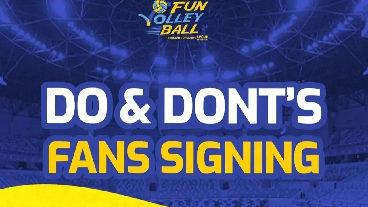 Do's & Dont's Fans Signing di Laga Red Sparks vs Indonesia All Star