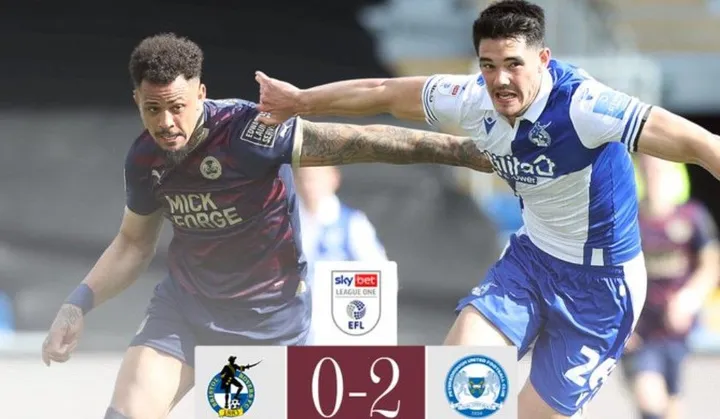 Elkan Baggott turut bermain saat Bristol Rovers kalah 0-2 dari Peterborough di League One 2023/2024, Sabtu (20/4/2024) malam WIB/foto: Twitter Peterborough.