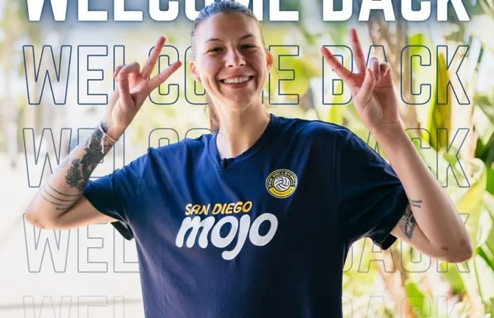 Willow Johnson bermain untuk San Diego Mojo di Pro Volleyball Federation 2024/foto: IG San Diego Mojo.