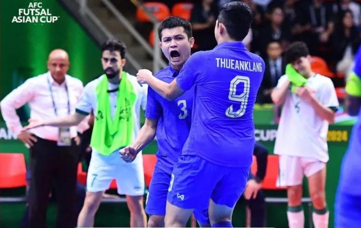 Thailand melenggang ke semifinal Piala Asia Futsal 2024 usai singkirkan Irak di perempat final, Rabu (24/4/2024)/foto: AFC.