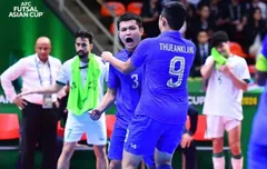 timnas futsal thailand.jpg - Thailand melenggang ke semifinal Piala Asia Futsal 2024 usai singkirkan Irak di perempat final, Rabu (24/4/2024)/foto: AFC.