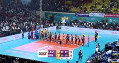 lavani vs stin bin.jpeg - Jakarta Lavani dikalahkan Jakarta STIN BIN di pekan kedua Proliga 2024 di GOR Jatidiri Semarang, Jawa Tengah, Kamis (2/5/2024).