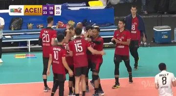 Jakarta Pertamina Pertamax kalahkan Kudus Sukun Badak di pekan kedua Proliga 2024, Minggu (5/5/2024).