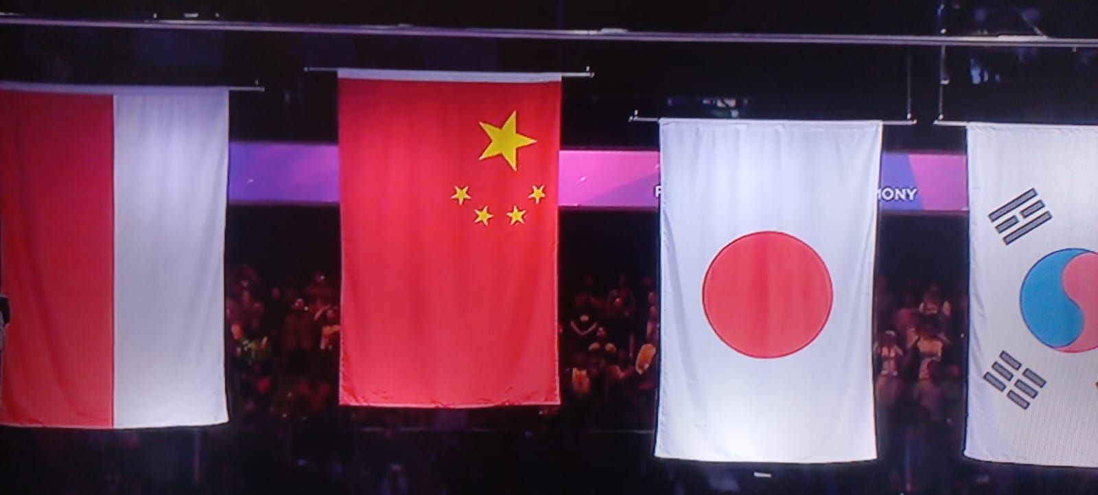 Bendera empat negara penghuni podium Uber Cup 2024 (Twitter/@bhulukudhuktv)