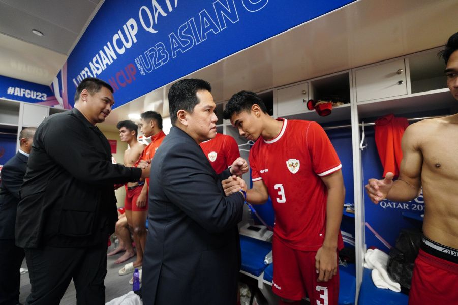 Erick Thohir Motivasi Pemain Timnas Indonesia U-23 Walau Gagal Lolos ke Olimpiade Paris 2024